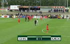國足U16半場0-1落后墨西哥，鄺兆鐳威脅，張伯霖射門被撲。