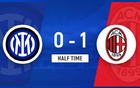 AC米蘭1-0領(lǐng)先，2-1總國際米蘭，約維奇進(jìn)球，迪馬爾科橫梁救主。