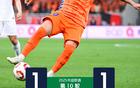 席爾瓦破門，瓦科追平，泰山隊平海牛1-1。