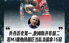 喬丹經紀人：詹姆斯非歷史前二，若MJ選超巨隊友或得15冠。