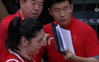 張子宇、韓旭強(qiáng)勢雙塔，36+21擊敗日本，不屑假摔，微笑自信。