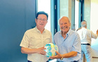 中德青少年足球友誼賽新聞發(fā)布會，施拉普納出席，曼海姆舉行。