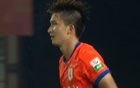 梅開二度，泰山B隊王昊斌獲中乙第16輪MVP。