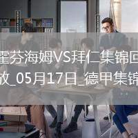 05月17日德甲第34輪霍芬海姆vs拜仁慕尼黑進球視頻